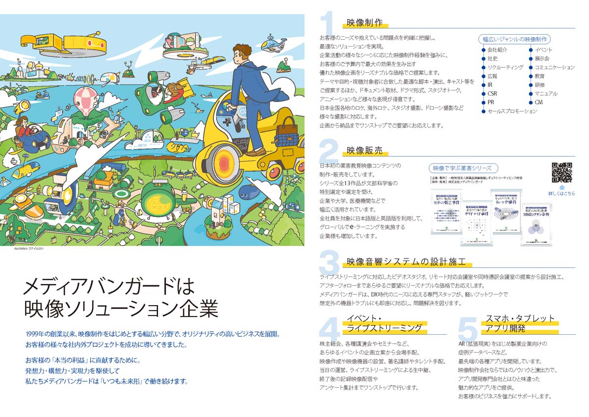 パンフレット見開き画像